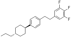 CAS # 145131-02-8, 1,2,3-Trifluoro-5-[2-[4-(trans-4-propylcyclohexyl)phenyl]ethyl]benzene