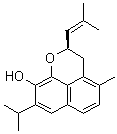 CAS # 1452398-07-0, (2R)-2,3-Dihydro-4-methyl-8-(1-methylethyl)-2-(2-methyl-1-propen-1-yl)naphtho[1,8-bc]pyran-9-ol, (2R)-Sahandol, Sahandol