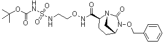 CAS # 1452466-40-8, 9-Oxo-9-[(1R,2S,5R)-7-oxo-6-(phenylmethoxy)-1,6-diazabicyclo[3.2.1]oct-2-yl]-7-oxa-3-thia-2,4,8-triazanonanoic acid 1,1-dimethylethyl ester 3,3-dioxide
