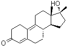 structure of CAS# 14531-89-6, (17beta)-17-羟基-17-甲基雌甾-4,9-二烯-3-酮