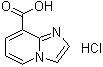 structure of CAS# 145335-90-6, 咪唑并[1,2-a]吡啶-8-羧酸单盐酸盐