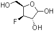 structure of CAS# 14537-01-0, 3-Deoxy-3-fluoro-D-xylofuranose