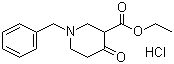 structure of CAS# 1454-53-1, 1-苄基-3-乙氧羰基-4-哌啶酮盐酸盐