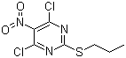 structure of CAS# 145783-14-8, 4,6-二氯-5-硝基-2-丙硫基嘧啶