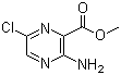 structure of CAS# 1458-03-3, Methyl 3-amino-6-chloropyrazine-2-carboxylate
