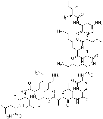 structure of CAS# 145854-61-1, 胡蜂蜂毒肽 17