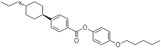CAS # 145861-33-2, 4-Pentyloxyphenyl 4-trans-(4-propylcyclohexyl)benzoate