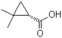 structure of CAS# 14590-53-5, (S)-(+)-2,2-二甲基环丙烷甲酸
