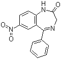 structure of CAS# 146-22-5, 硝西泮