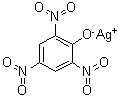 CAS # 146-84-9, Silver picrate, Picragol, Picrotol, Silver monopicrate, Silver picrate, Silver trinitrophenolate, Silver(I) picrate