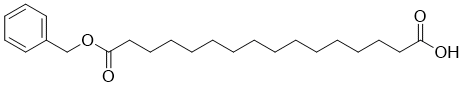structure of CAS# 146004-98-0, 16-(Benzyloxy)-16-oxohexadecanoic acid