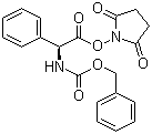 structure of CAS# 146118-22-1, N-苄氧羰基-L-苯甘氨酸 N-羟基琥珀酰亚胺酯