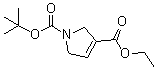 structure of CAS# 146257-00-3, N-叔丁氧羰基-2,5-二氢吡咯-3-羧酸乙酯