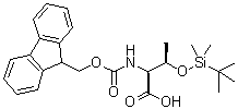 structure of CAS# 146346-82-9, O-[(叔丁基)二甲基硅烷基]-N-[芴甲氧羰基]-L-苏氨酸