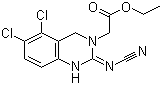 CAS # 146374-56-3, Ethyl (2-cyanoimino-5,6-dichloro-1,2,3,4-tetrahydroquinazolin-3-yl)acetate