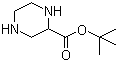 structure of CAS# 146398-94-9, 2-哌嗪羧酸叔丁酯