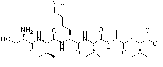 CAS # 146439-94-3, L-Seryl-L-isoleucyl-L-lysyl-L-valyl-L-alanyl-L-valine