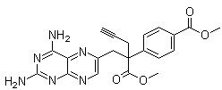 CAS 登录号：146464-91-7, 2,4-二氨基-alpha-[4-(甲氧羰基)苯基]-alpha-2-丙炔基-6-蝶啶丙酸甲酯