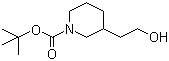 CAS # 146667-84-7, 1-N-Boc-piperidine-3-ethanol, tert-Butyl 3-(2-hydroxyethyl)piperidine-1-carboxylate, 3-(2-Hydroxyethyl)piperidine-1-carboxylic acid tert-butyl ester