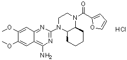 structure of CAS# 146929-33-1, Cyclazosin monohydrochloride