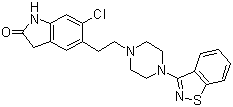 structure of CAS# 146939-27-7, 齐拉西酮