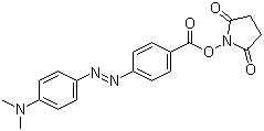 structure of CAS# 146998-31-4, 4-[4-(二甲基氨基)苯偶氮]苯甲酸 N-丁二酰亚胺酯