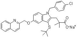 structure of CAS# 147030-01-1, 喹夫拉朋钠