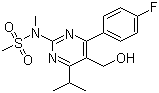 structure of CAS# 147118-36-3, 4-(4-氟苯基)-6-异丙基-2-[(N-甲基-N-甲磺酰)氨基]嘧啶-5-甲醇