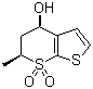 structure of CAS# 147128-77-6, (4R,6S)-5,6-二氢-4-羟基-6-甲基噻吩并[2,3-b]噻喃-7,7-二氧化物