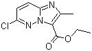structure of CAS# 14714-18-2, 6-Chloro-2-methylimidazo[1,2-b]pyridazine-3-carboxylic acid ethyl ester