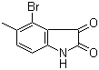 structure of CAS# 147149-84-6, 4-Bromo-5-methylisatin