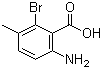 structure of CAS# 147149-85-7, 2-Amino-6-bromo-5-methylbenzoic acid
