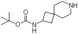 structure of CAS# 147611-03-8, N-7-氮杂螺[3.5]壬-2-基氨基甲酸叔丁酯