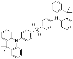 CAS 登录号：1477512-32-5, 10,10'-(磺酰基二-4,1-亚苯基)双[9,10-二氢-9,9-二甲基吖啶]