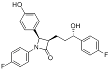 structure of CAS# 1478664-02-6, 依折麦布(3R,4R,3'S)-异构体