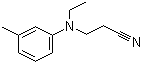 structure of CAS# 148-69-6, N-Ethyl-N-cyanoethyl-m-toluidine