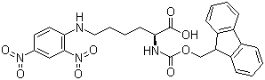 structure of CAS# 148083-64-1, N-Fmoc-N'-(2,4-dinitrophenyl)-L-lysine