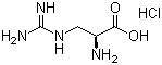 structure of CAS# 1482-99-1, 3-Guanidino-L-alanine hydrochloride