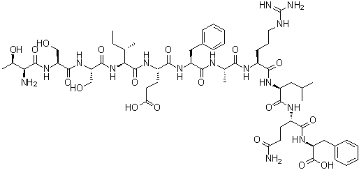 CAS # 148337-11-5, N-[N2-[N-[N2-[N-[N-[N-[N-[N-(N-L-Threonyl-L-seryl)-L-seryl]-L-isoleucyl]-L-alpha-glutamyl]-L-phenylalanyl]-L-alanyl]-L-arginyl]-L-leucyl]-L-glutaminyl]-L-phenylalanine