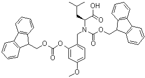 CAS # 148515-87-1, N-[(9H-Fluoren-9-ylmethoxy)carbonyl]-N-[[2-[[(9H-fluoren-9-ylmethoxy)carbonyl]oxy]-4-methoxyphenyl]methyl]-L-leucine