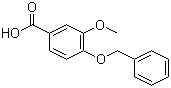 structure of CAS# 1486-53-9, 4-Benzyloxy-3-methoxybenzoic acid