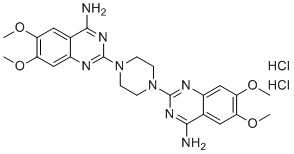 Terazosin dimer impurity dihydrochloride molecular structure (CAS 1486464-41-8)