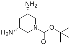 structure of CAS# 1487316-54-0, Tert-butyl cis-3,5-diaminopiperidine-1-carboxylate