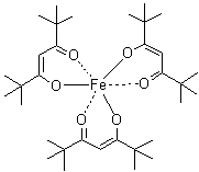 CAS # 14876-47-2, Tris(2,2,6,6-tetramethyl-3,5-heptanedionato)iron
