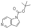 1H-Pyrrolo[3,2-c]pyridine-1-carboxylic acid tert-butyl ester molecular structure (CAS 148760-75-2)