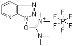 structure of CAS# 148893-10-1, 2-(7-Aza-1H-benzotriazole-1-yl)-1,1,3,3-tetramethyluronium hexafluorophosphate