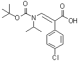 structure of CAS# 1489004-27-4, (alphaE)-4-氯-alpha-[[[叔丁氧羰基](异丙基)氨基]亚甲基]苯乙酸