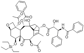 structure of CAS# 148930-55-6, 7-O-(Triethylsilyl) Paclitaxel