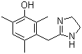 CAS # 1491-59-4, Oxymetazoline, 2-(3-Hydroxy-2,6-dimethyl-4-tert-butylbenzyl)-2-imidazoline, 6-tert-butyl-3-(4,5-dihydro-1H-imidazol-2-ylmethyl)-2,4-dimethylphenol