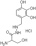 CAS # 14919-77-8, Benserazide hydrochloride, Benserazide HCl, 2'-(2,3,4-Trihydroxybenzyl)-DL-serinohydrazide monohydrochloride